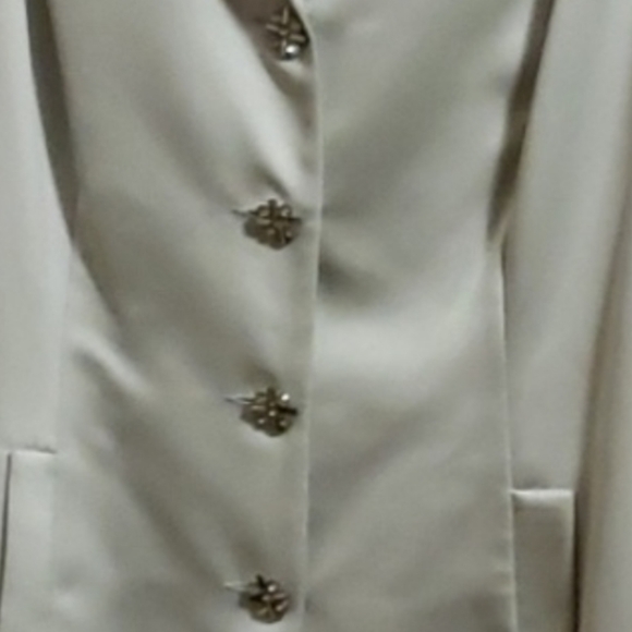 Kelly Bishop Evenings Elegant Satiny Blazer Size 16 - Picture 3 of 15